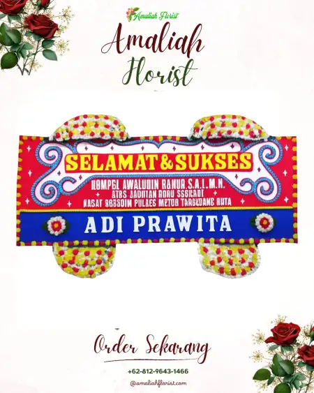 Papan Bunga Ucapan Selamat Kemas Rindo